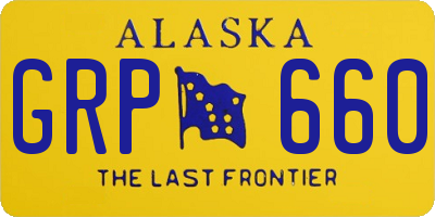 AK license plate GRP660