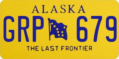 AK license plate GRP679