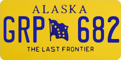 AK license plate GRP682