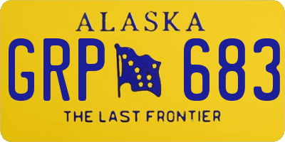 AK license plate GRP683