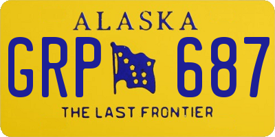 AK license plate GRP687