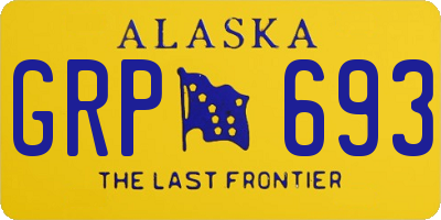 AK license plate GRP693