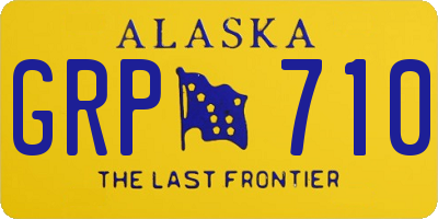 AK license plate GRP710