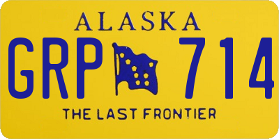 AK license plate GRP714