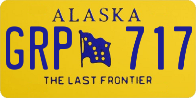 AK license plate GRP717