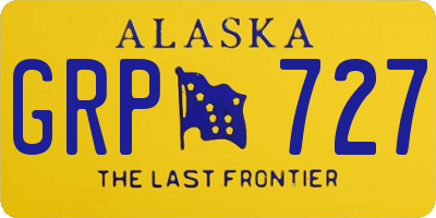 AK license plate GRP727