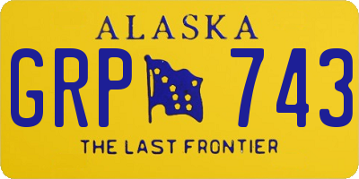 AK license plate GRP743