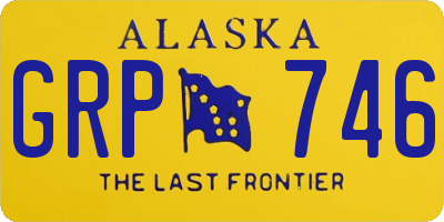 AK license plate GRP746
