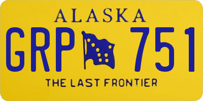 AK license plate GRP751