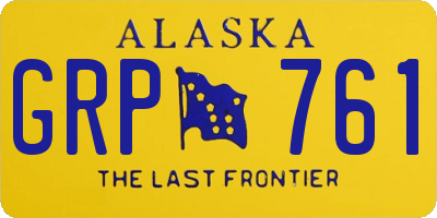AK license plate GRP761