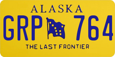 AK license plate GRP764