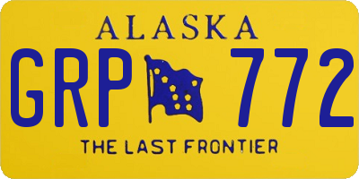 AK license plate GRP772