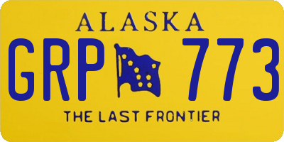 AK license plate GRP773