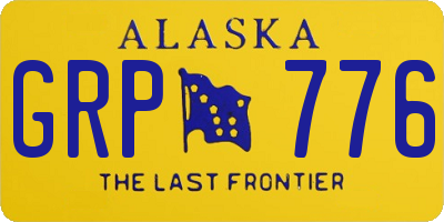 AK license plate GRP776