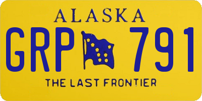 AK license plate GRP791