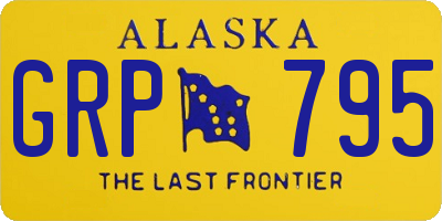 AK license plate GRP795