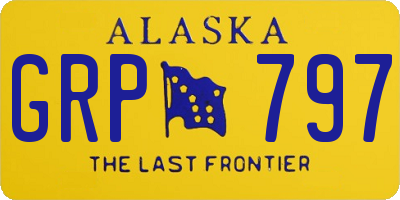 AK license plate GRP797