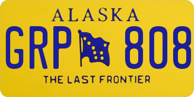 AK license plate GRP808