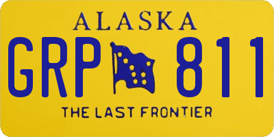 AK license plate GRP811