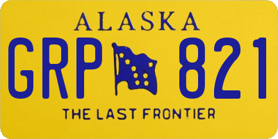 AK license plate GRP821