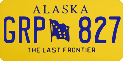AK license plate GRP827