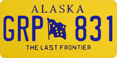 AK license plate GRP831
