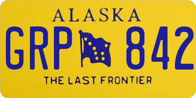 AK license plate GRP842