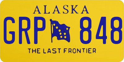 AK license plate GRP848