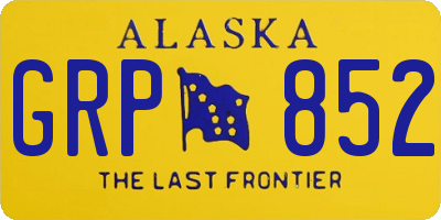 AK license plate GRP852