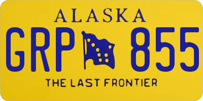 AK license plate GRP855