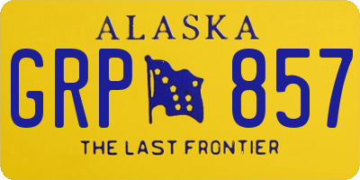 AK license plate GRP857