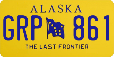 AK license plate GRP861