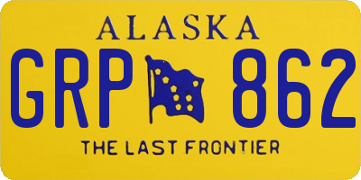 AK license plate GRP862