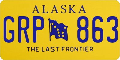 AK license plate GRP863