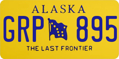 AK license plate GRP895