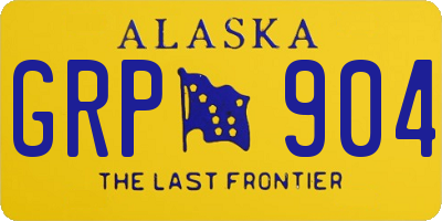 AK license plate GRP904