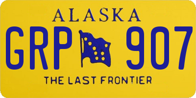 AK license plate GRP907