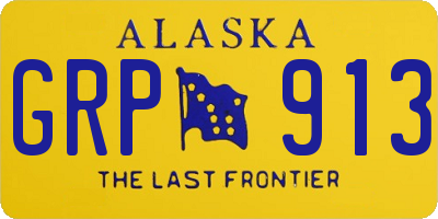 AK license plate GRP913