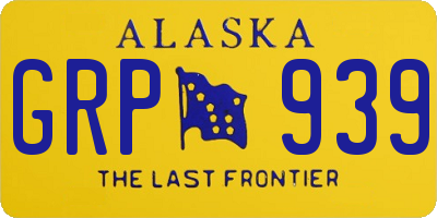 AK license plate GRP939