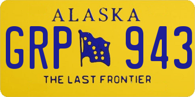 AK license plate GRP943
