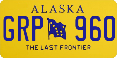 AK license plate GRP960