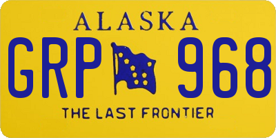 AK license plate GRP968