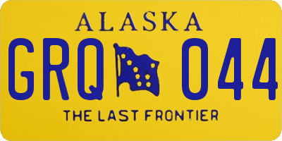 AK license plate GRQ044