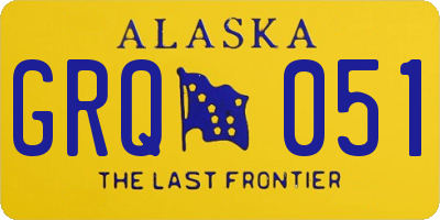AK license plate GRQ051
