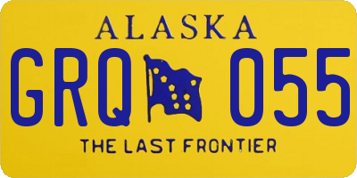 AK license plate GRQ055