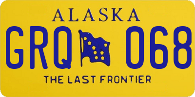 AK license plate GRQ068