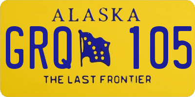 AK license plate GRQ105