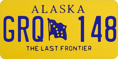AK license plate GRQ148
