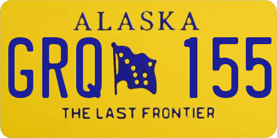AK license plate GRQ155
