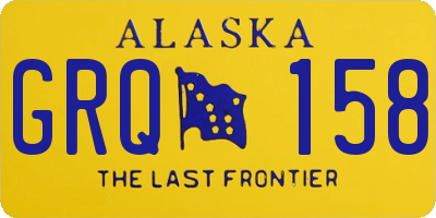 AK license plate GRQ158